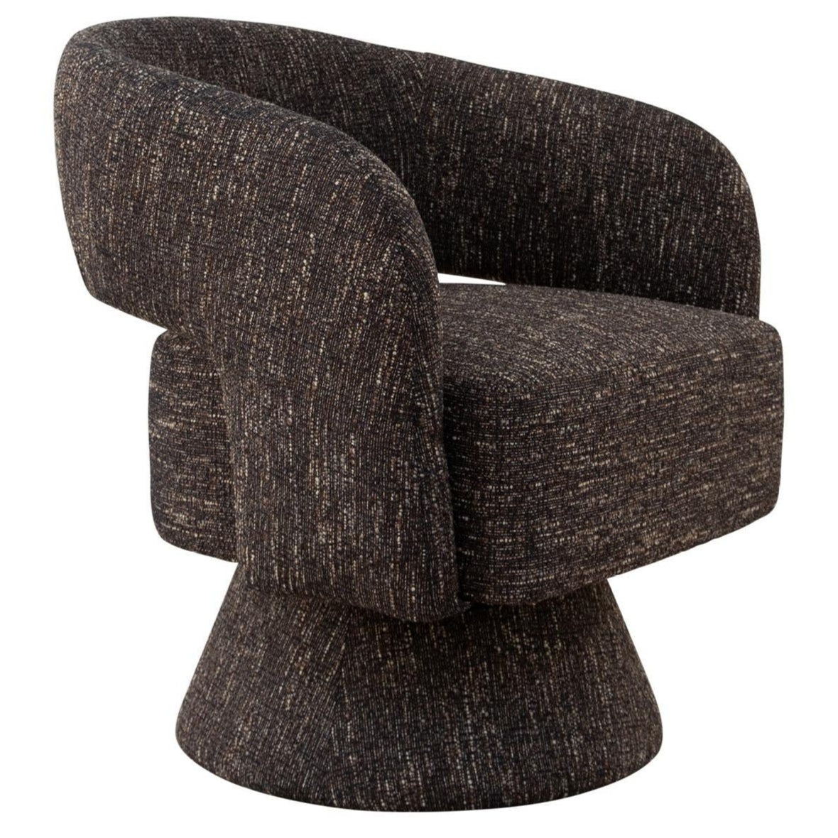 DIANE SWIVEL CHAIR - LIQUORICE